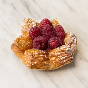 Raspberry Almond Flower Cup