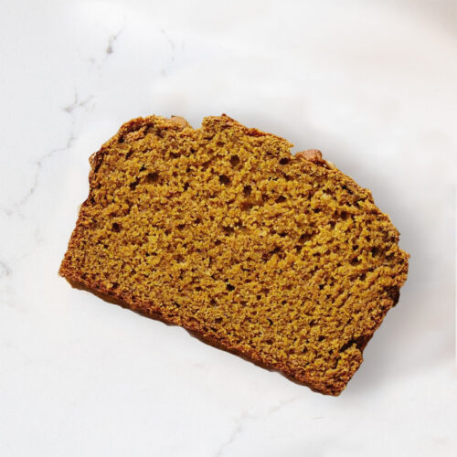 Slice of pumpkin bread