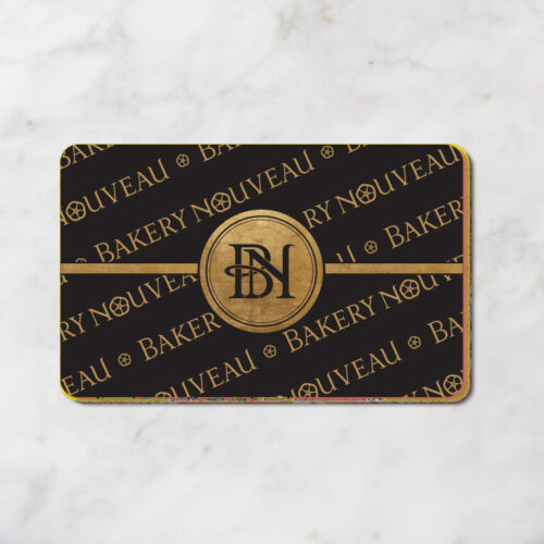 Gift Card 3- Black Classic Bakery Nouveau