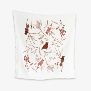 Birds + Berries Towel