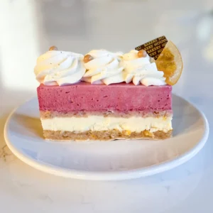 Cranberry Orange Spice Bûche Slice