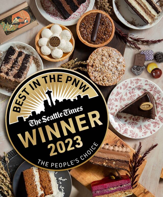 Thank you for voting us Best Bakery in the PNW! It’s a HUGE honor to stand among so many amazing contributors! 
Merci Beaucoup!