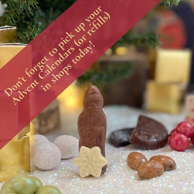 The Christmas Countdown begins on December 1. If you've ordered an Advent Calendar or a Refill, today is the day to pick it up!

If you haven't ordered one yet, we delivered a fresh batch to each shop, so you can stop in today or tomorrow and pick them up!

Goodies for DAYS!!!!!!

Ho Ho Ho!