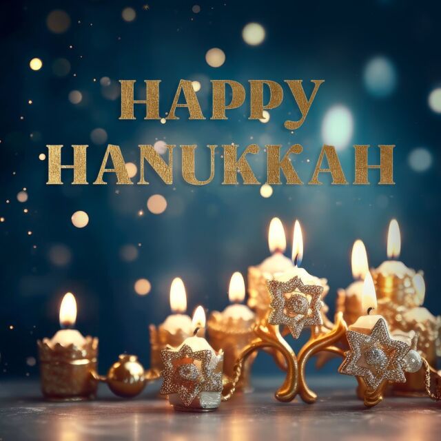 From our family to yours, we wish you a very Happy Hanukkah!