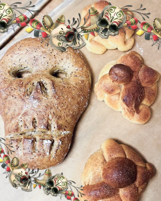 Honoring those we cannot see...

Chef has created Pan de Muerto for the weekend. This sweet brioche bread is topped with cinnamon and sugar and is a staple offering for the Dia De Los Muertos celebrations. 

#DiaDeLosMuertos #PanDeMuerto