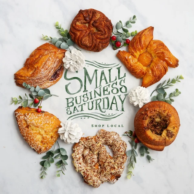 If Black Friday isn’t your thing, try “Small Business Saturday” and support your local treasures. We’ll have lots of decadent treats, soul filling breads and even a few pies (if you didn’t get your fill).

We’ll also have warm drinks and happy staff to keep you going throughout the day!

Come say hi!!!