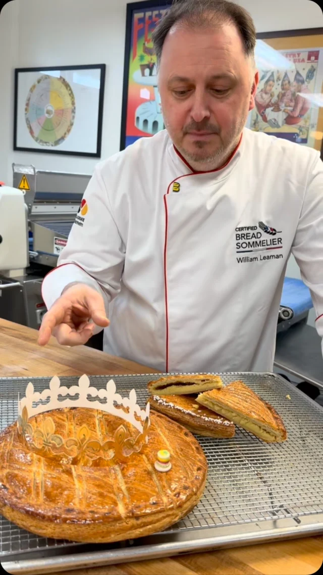 One of our favorite parts of New Year is the arrival of Galette des Rois. This year, we have 2 flavors, a traditional frangipane (delicate almond) and a lemon curd. 

It is a popular French puff pastry cake that celebrates the holiday of Epiphany (January 6th). As part of the tradition, a small fève (favor) is hidden in the cake and the person who finds the fève becomes king or queen for the day!

Please note that while we include the fève with your Galette des Rois, for safety reasons, we allow you to place it yourself.

Bonne Année!

#galette #galettedesrois