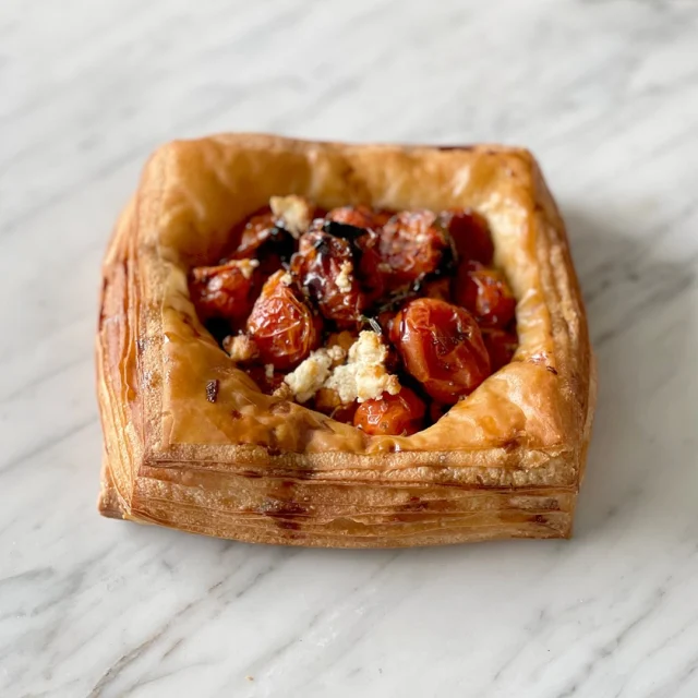 This tomato croissant is the perfect start to a romantic picnic, breakfast in bed, or a lovely brunch with friends. It’s one of the basic components of the “food love language”. 

Tomatoes are at their summer peak; their sweetness paring perfectly with the delicate balsamic tang.