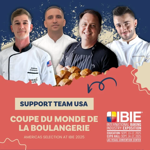 Baking Team USA needs our collective good wishes to move to the next level of the Coupe du Monde de la Boulangerie Selection.

Chef William has been working tirelessly with Baking Team USA for the last 3 months to prepare for this competition. Six countries are competing on Sunday, September 14, but only 2 get to move on to Paris in January 2026! Good Luck and GO TEAM! 🏆