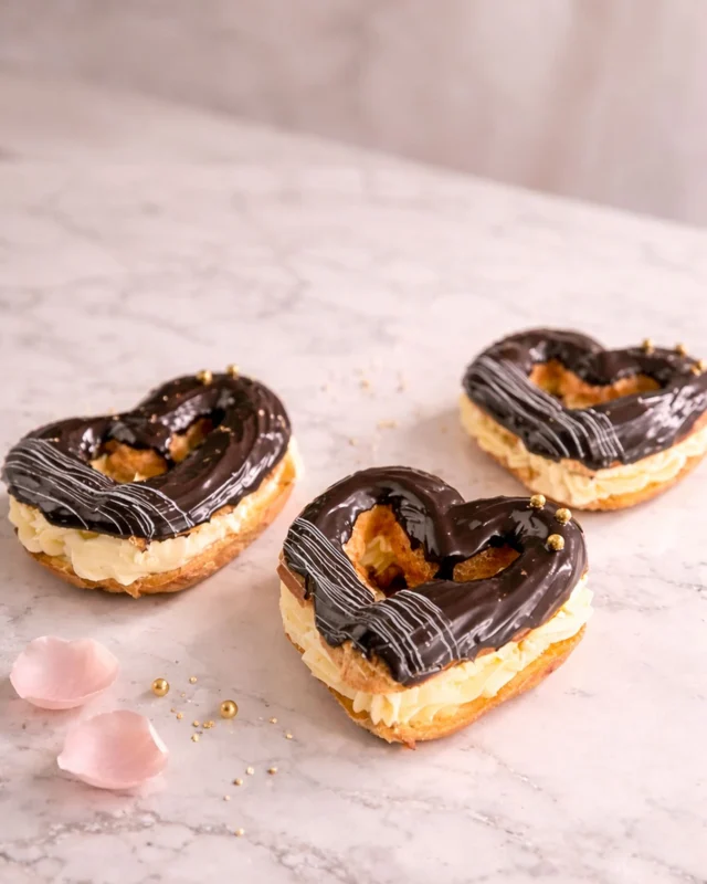 We will always celebrate love in all its forms. Friend love. Self love. Long-time love. Brand-new love.
And of course… pastry love.

Our Heart Éclair for two is filled, glazed, and finished with all the love the day deserves. Sharing something beautiful (and outrageously delicious) feels like a pretty good reason to celebrate.

Available at all 3 shops through Valentine’s Day.