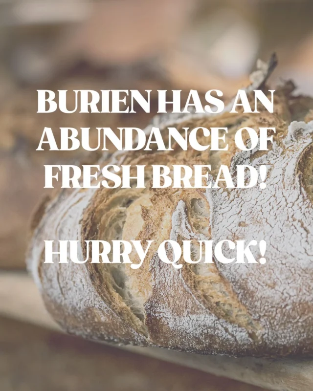 We made too much bread today!!! We have all of your favorites and 2 special varieties today, Oat & Date and Caramelized Onion with Poppy Seeds. 

Just call this “dinner”. Who needs protein when you have fresh artisan bread?