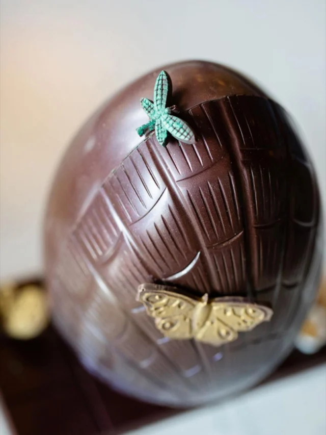 Audrey wears many hats in the bakery, but around the holidays, chocolatier might be the most important.
Each year, she disappears into the chocolate room and emerges with a collection of beautiful Easter sculptures, carefully cast, hand-assembled, and filled with little confection surprises. 

The sculptures are available in a variety of different sizes at all 3 shops through Easter. If you happen to be in Burien, you can usually catch a glimpse of her through the front window, deep in concentration, surrounded by loads of chocolate, in various stages of “becoming”.