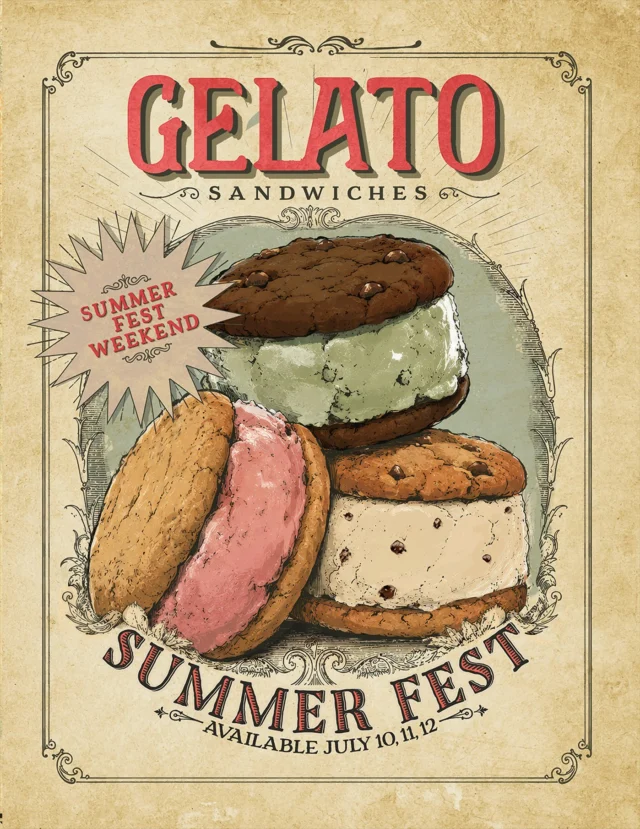 Summer Fest is this weekend! (Friday, Saturday & Sunday)

We’ll have limited supplies of Audrey’s Famous Gelato Sammies:
❤︎⁠ Double Chocolate Chip with Mint
❤︎⁠ Snickerdoodle with Strawberry
❤︎⁠ Classic Chocolate Chip with Vanilla

Remember that parking will be limited, as the streets will be closed beginning Friday morning and will reopen Sunday evening. If you need to stop in just to shop, bring a friend and send them in, or you can always go to Burien or Capitol Hill if you can’t find a spot.

#WestSeattleSummerFest