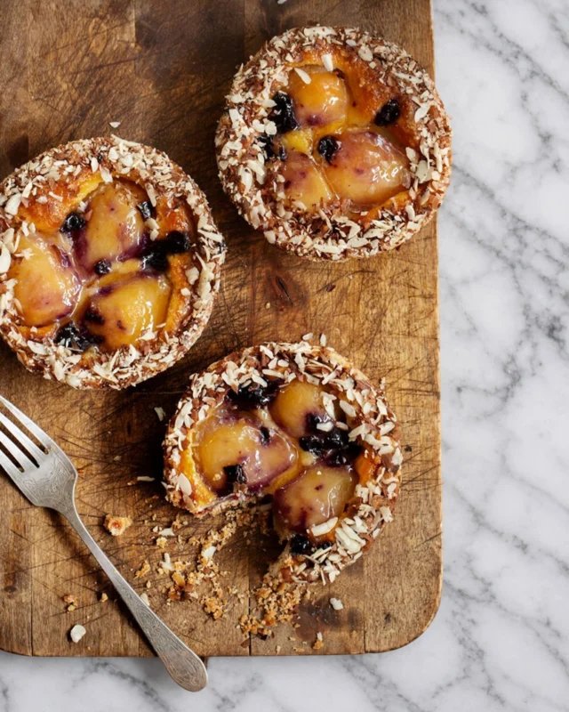 Summer desserts are making their exit, and our fall and winter favorites haven’t quite taken over the cases yet. During this in-between moment, we like to shine a little light on this not quite summer, not quite winter, beauty.

Our Pear, Cherry & Almond Tart is baked with pears and cherries nestled into rich frangipane, a touch of raspberry jam, and a finish of sliced almonds.

A little fruity, a little nutty, and simple elegant comfort.

* finish style may vary. 

#FallIsComing #EndOfSummer #BooHoo